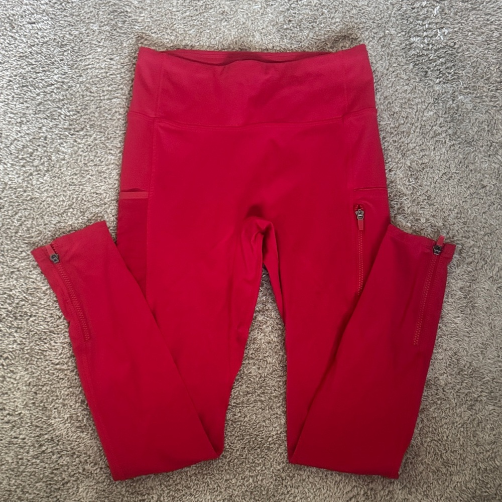 Fabletics Motion365 Red Leggings